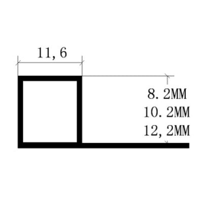 Square Shape Tile Trim - BV-SE08 - brovie